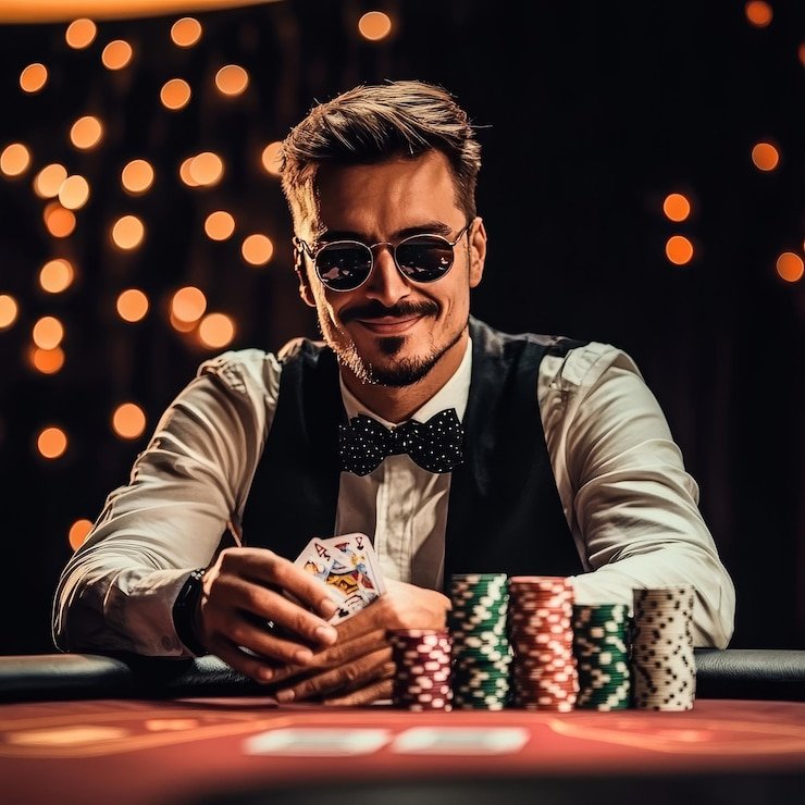Tampilan dashboard permainan dengan opsi slot dan live dealer